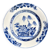 Assiette plate Compagnie des Indes en porcelaine peinte à la main, n°2