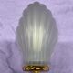 4 pressed glass wall lights with shell decor