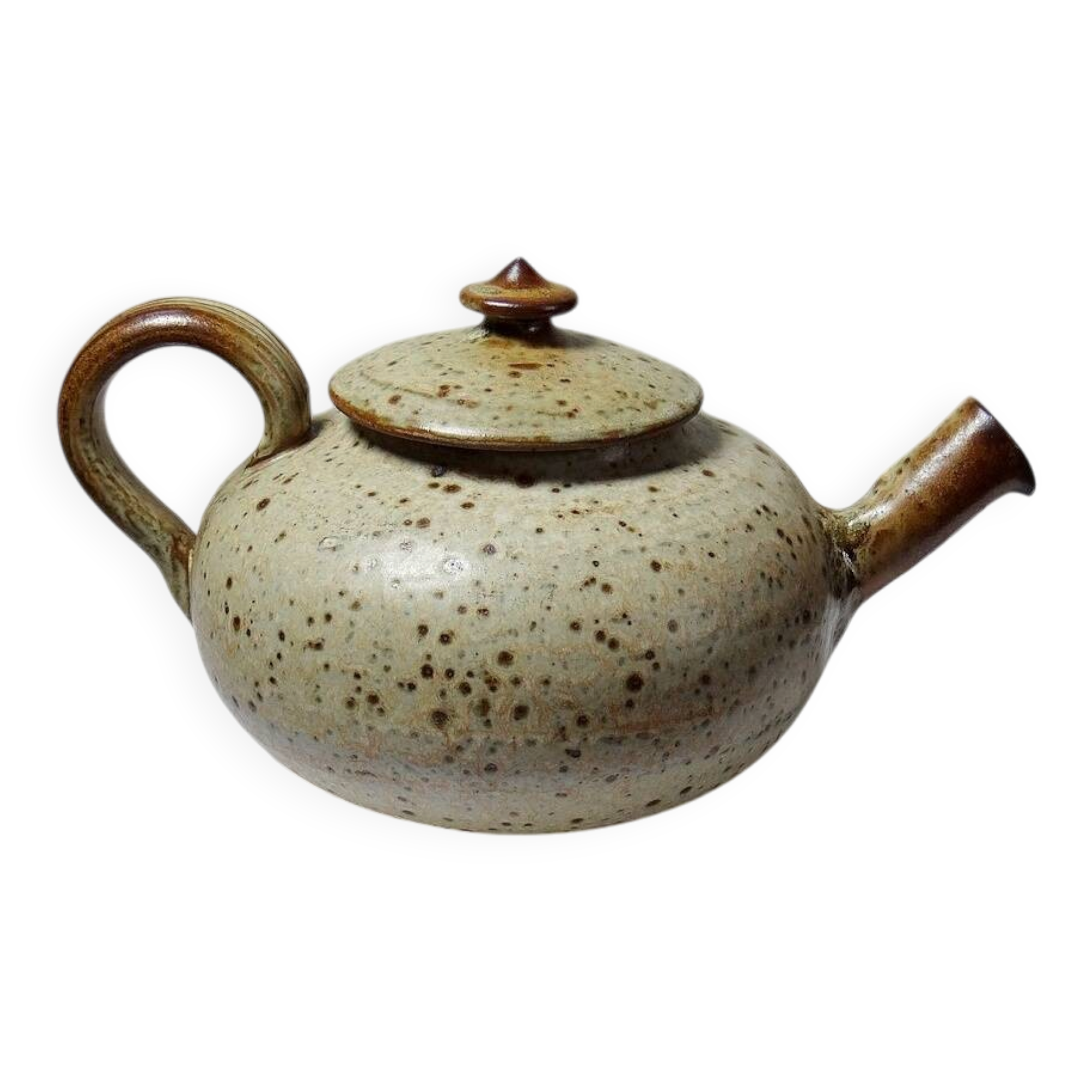 Glazed stoneware teapot by Jean-Pierre Prud’homme, La Borne, 1960s.