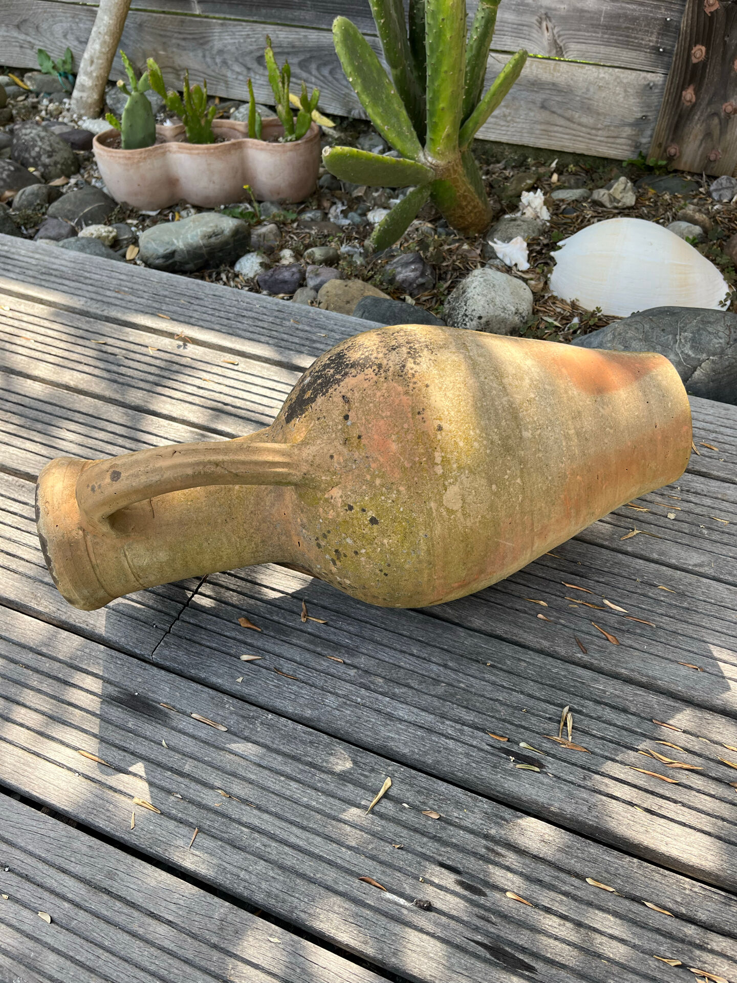 Large pottery amphora from the 19th century.