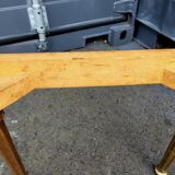 Coffee table gilded wood old marble top side table