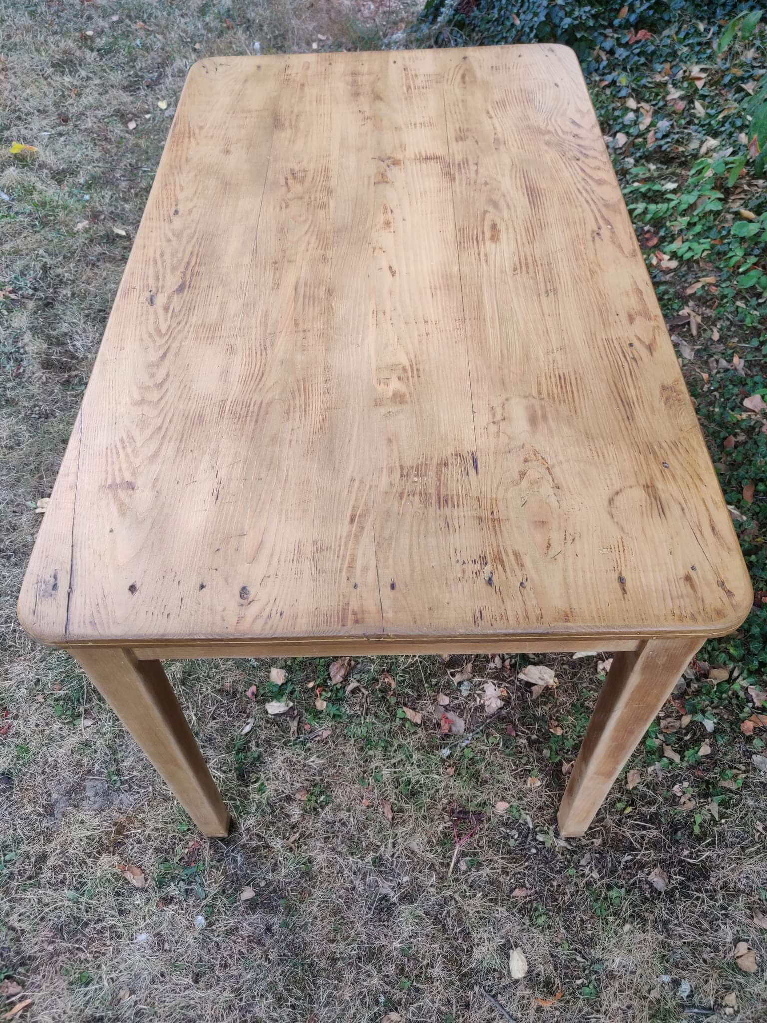Old wooden table
