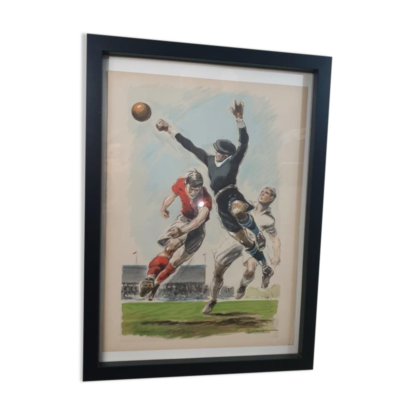 Illustration of Foot 40s - Vintage Sport