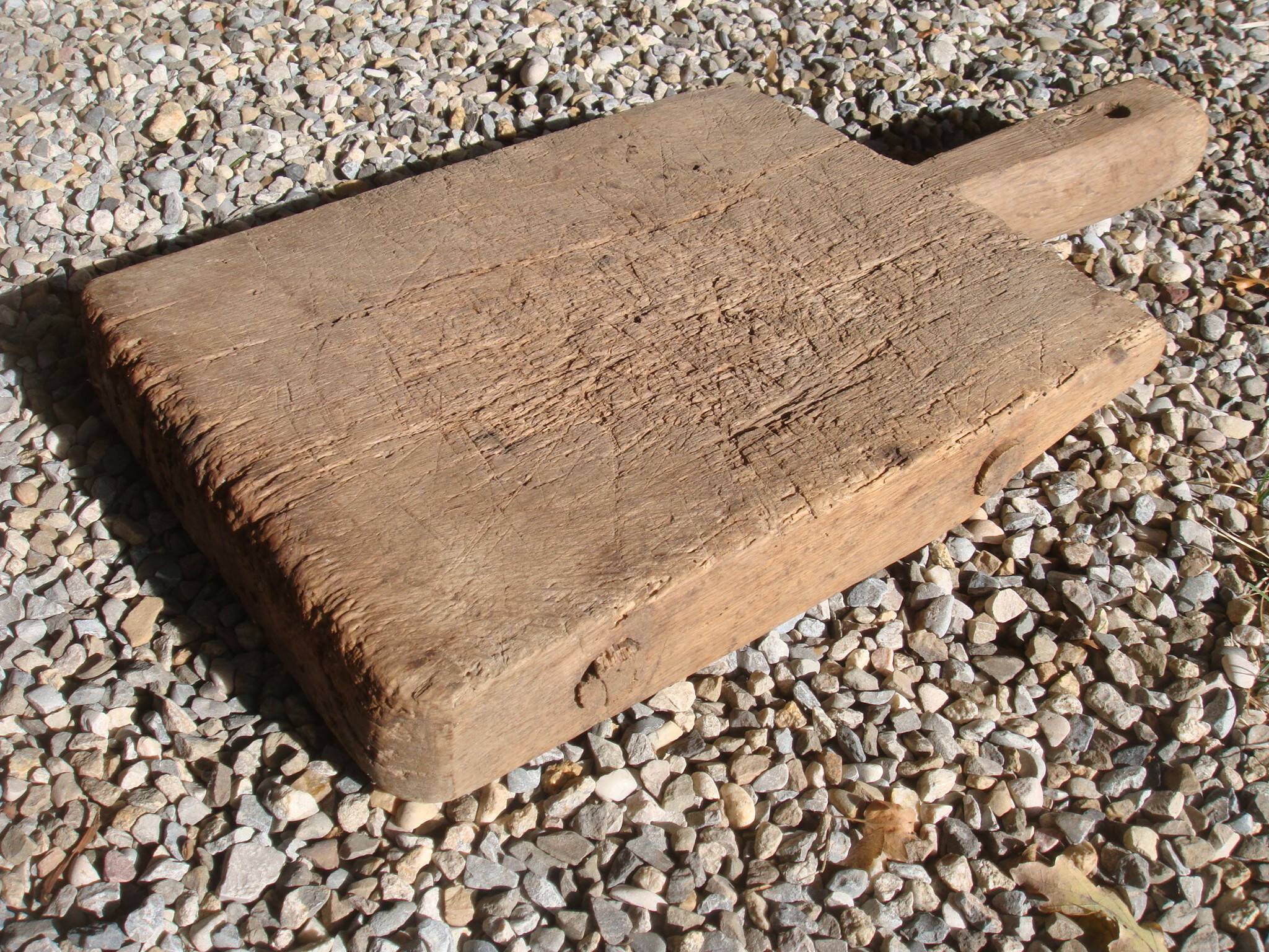 Old large farm log, cutting board