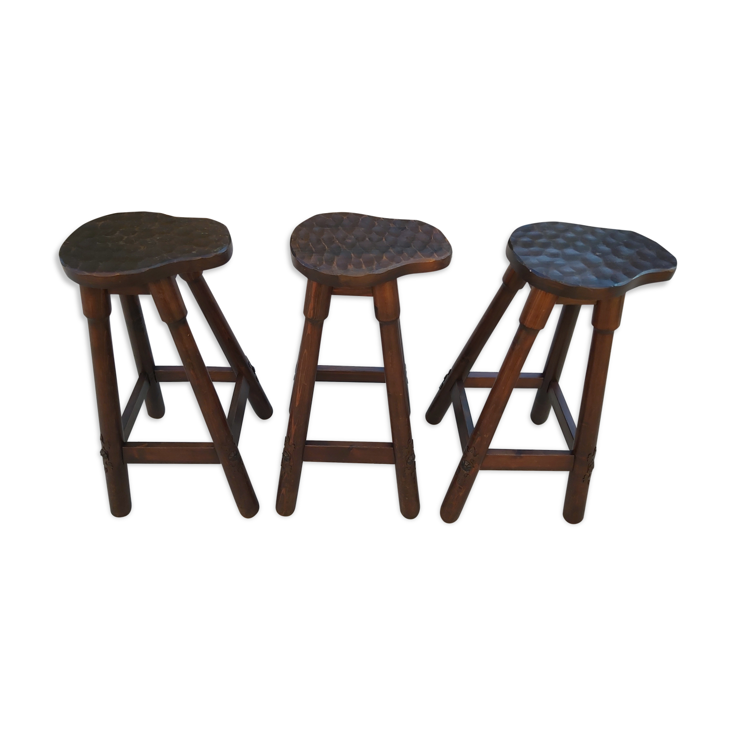 3 bar stools 60s 70s