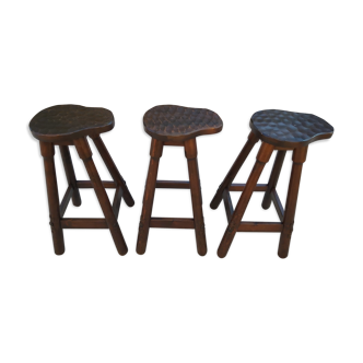 3 bar stools 60s 70s
