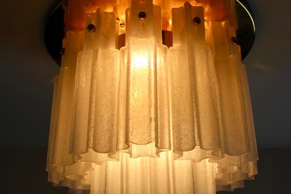 Star recessed plastered plastered in brass and frosted glass Glash-tte Limburg