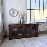Enfilade display cabinet, solid oak, 1920.