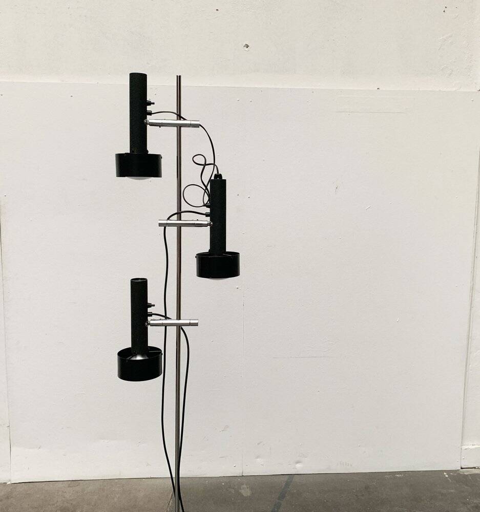 Mid-century minimalist floor lamp by Edi Franz for Swisslamps International.