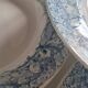Service of 7 hollow plates in iron clay