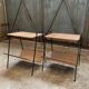Pair of Raoul Guys Wicker Magazine Racks Circa 195