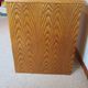 Rare vintage desk Ash and woven rattan - Large top - 6 drawers - Functional desk