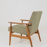 Scandinavian armchair khaki corduroy design by H.Lis 
