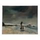 Oil on canvas surreal landscape by Serge Doceul 1988 Complicity