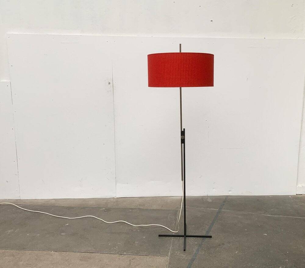 Mid-century German minimalist floor lamp by Kaiser Idell / Kaiser Leuchten.