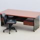 Mid-century modern glass desk, Italy 1960s