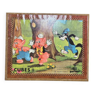 Puzzle ancien cubes Disney