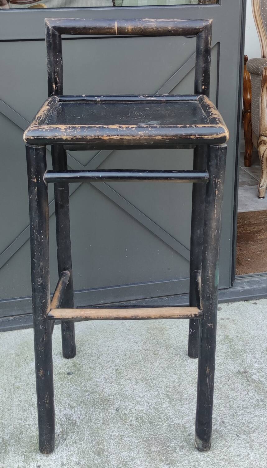 Pair Of Vintage Stools In Painted Bamboo/Vintage Bar/20th Century Design