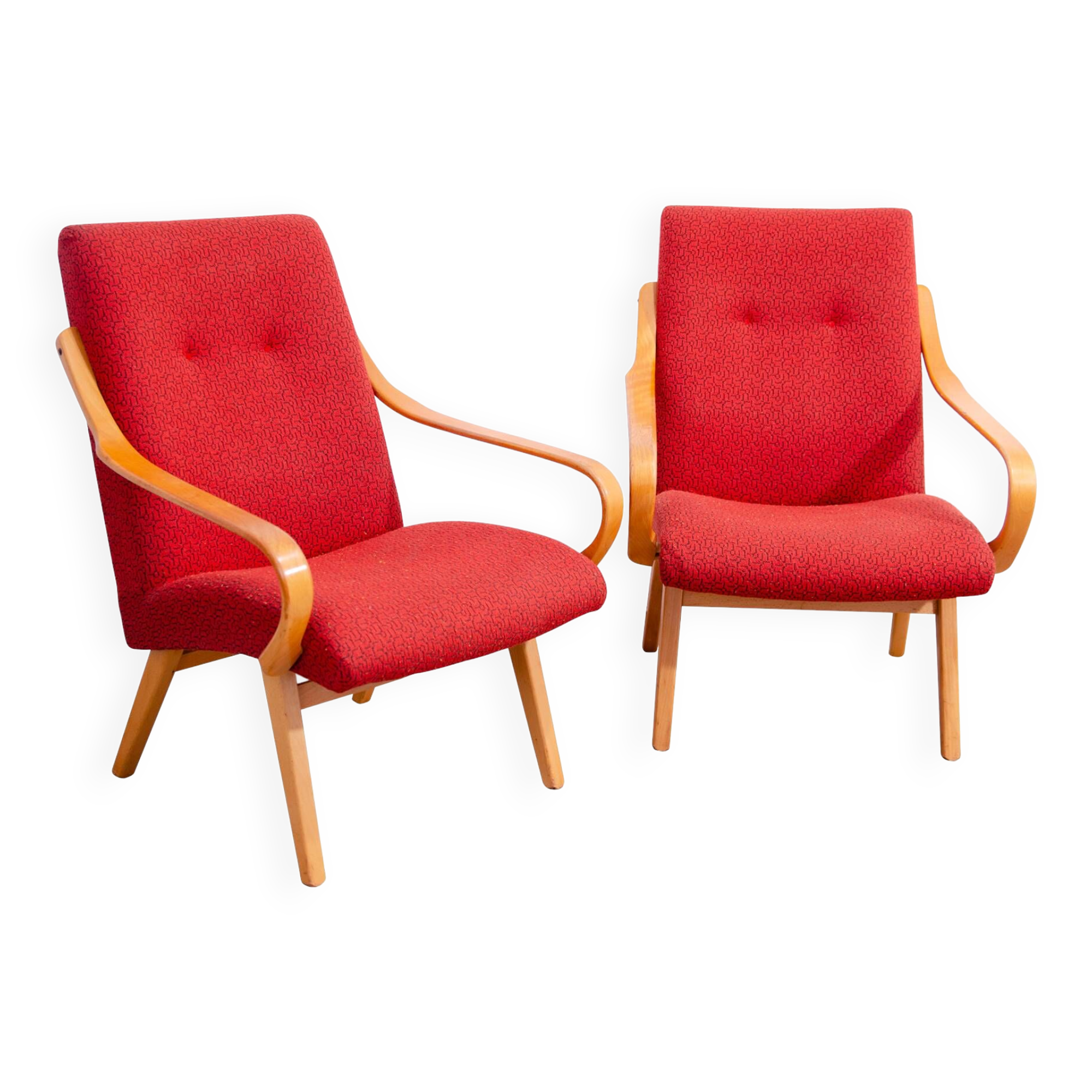 Paire de fauteuils vintage de Jaroslav Šmídek pour JITONA, 1960