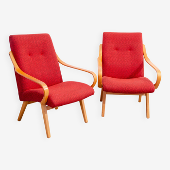 Pair of midcentury armchairs by Jaroslav Šmídek for JITONA, 1960´s