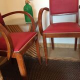 Pair of red armchairs