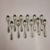 12 small silver-plated spoons