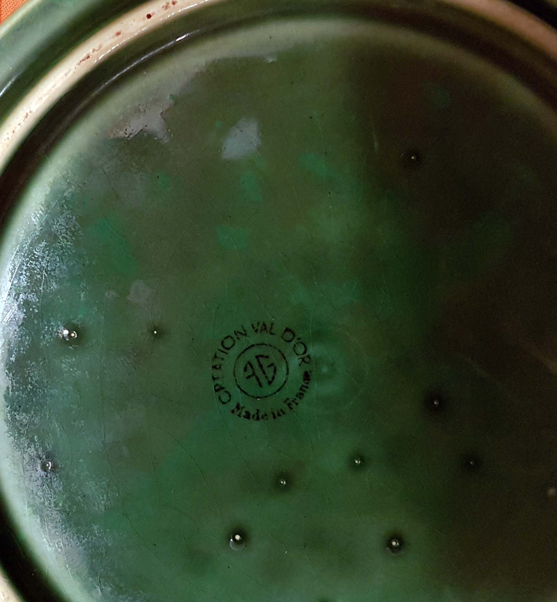 Vintage Gien faience table set