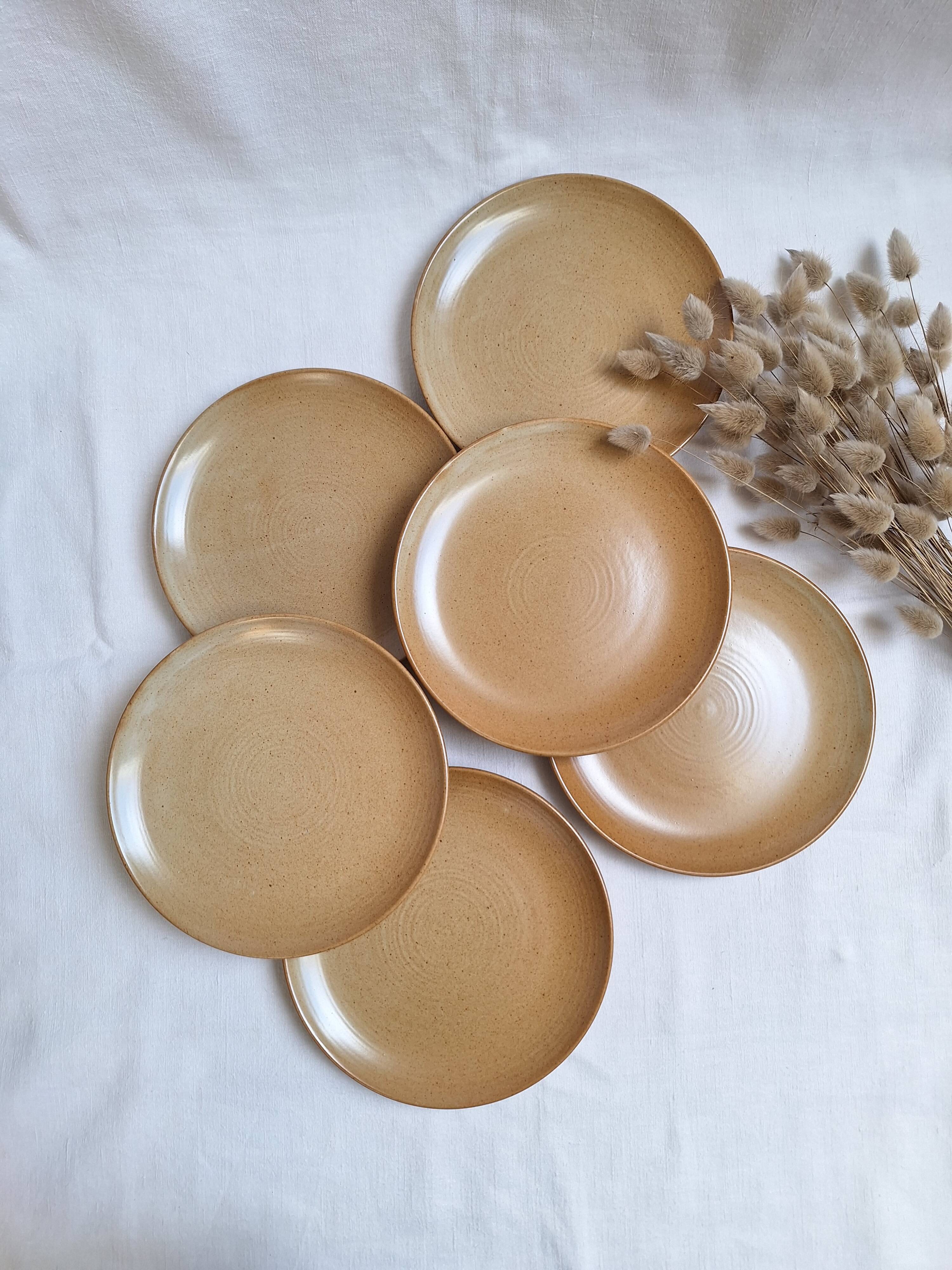 Vintage village stoneware dessert plates