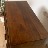 Vintage wooden bohemian dresser