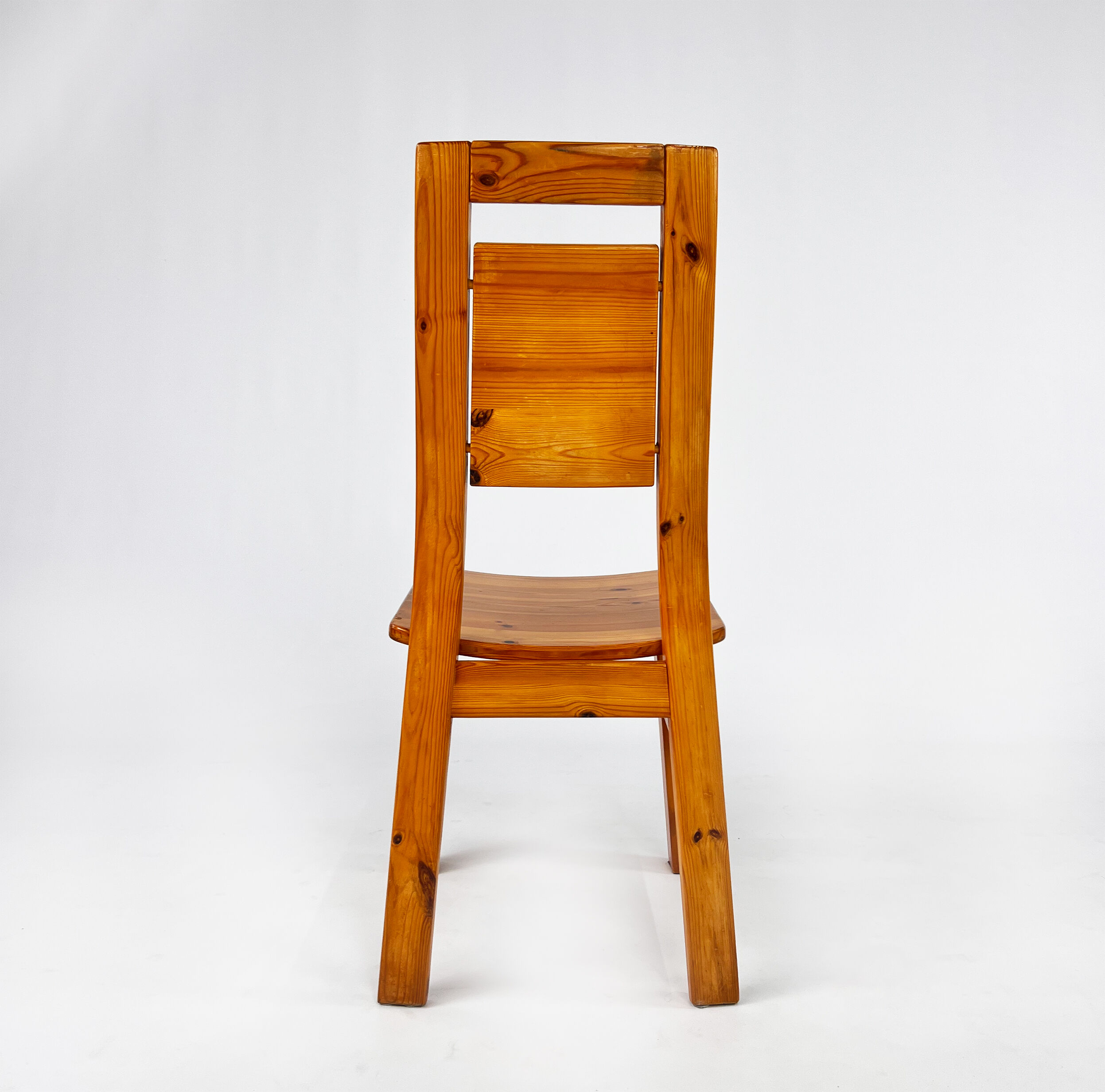 Set of 6 Pine Dining Chairs by Tapiovaara for Laukaan Puu Finland, 1960s