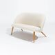 1940’s Swedish Mid-Century Sofa in Cream Bouclé