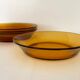 Lot de 4 assiettes à soupe ambrées Duralex