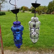 Pair of Blown Glass Suspensions