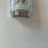 Paire d'appliques vintage en verre murano et métal chromé, Italie, 1960