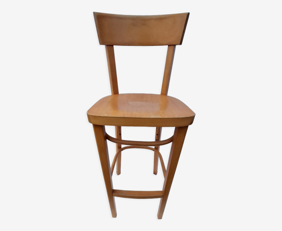 Chaise bistrot de bar en bois H  103,5 cm