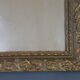 Old wood frame - gilded stucco - glass 61x51 cm leaf 50.5x40 cm SB 113