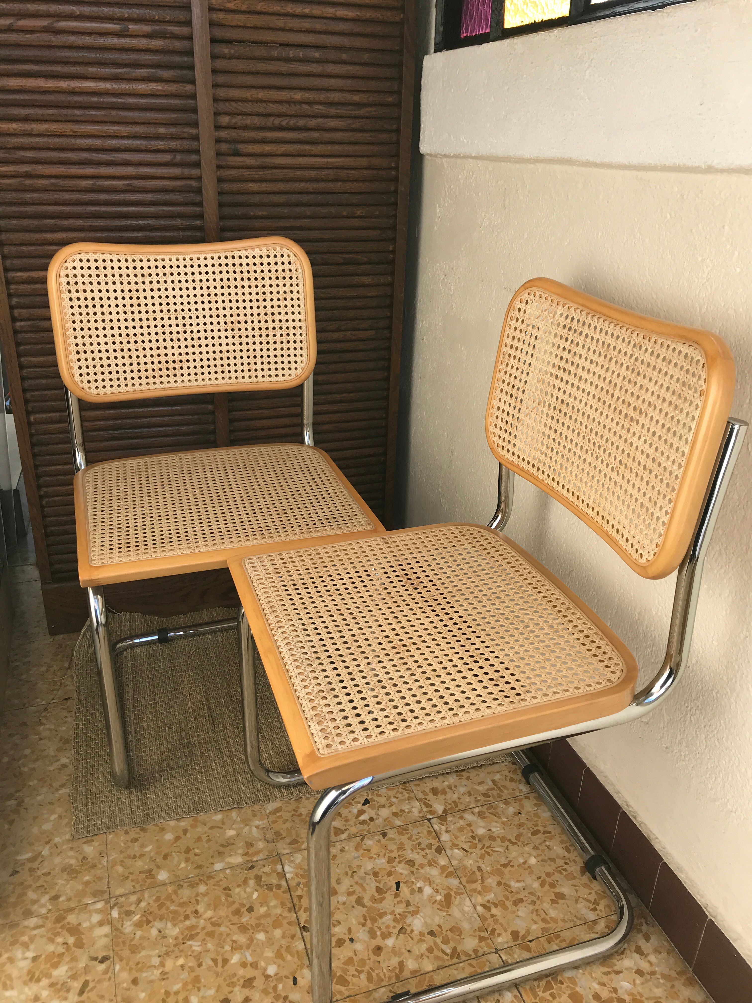Suite de 2 chaises Cesca