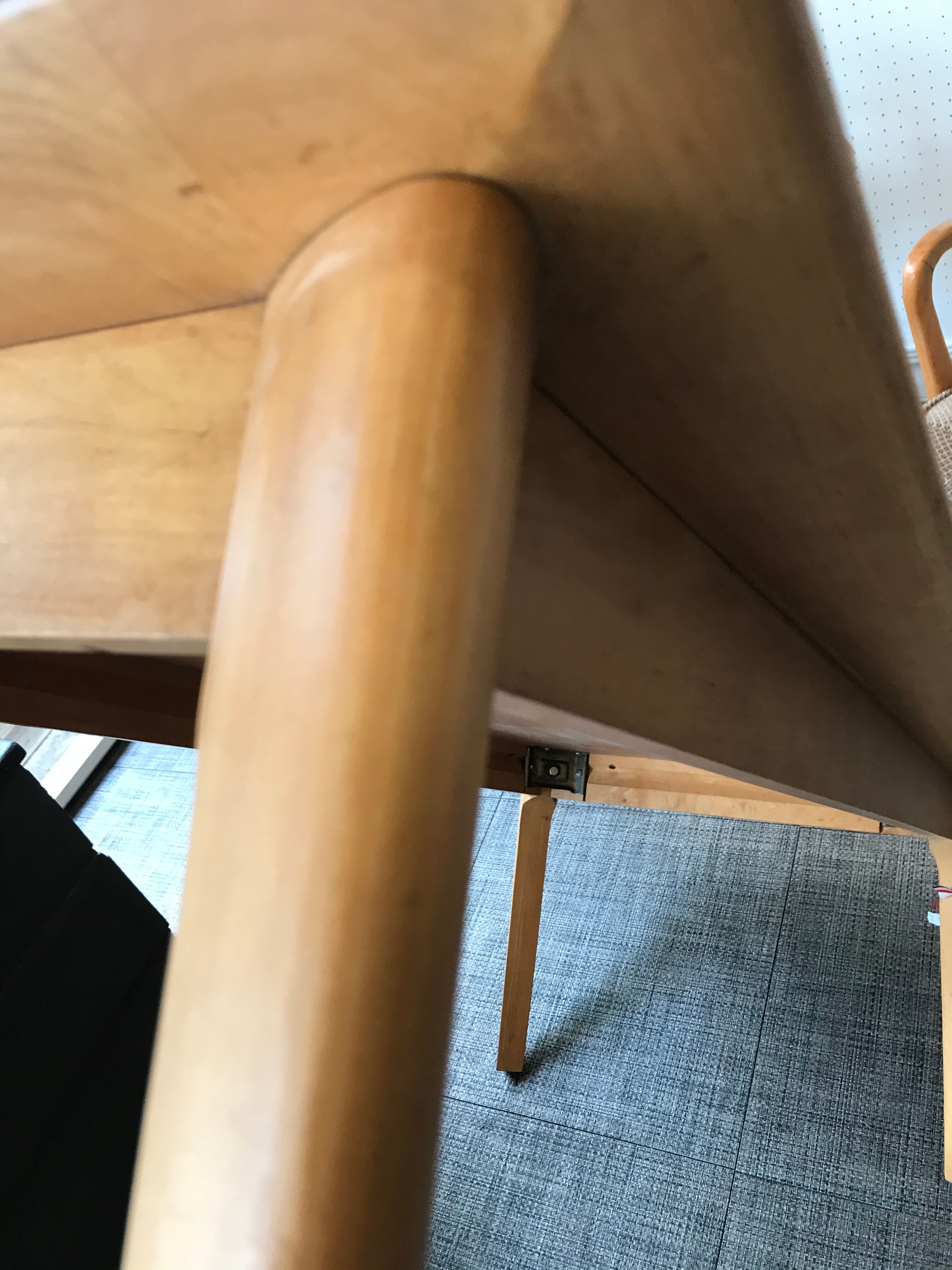 Vintage light wood coffee table