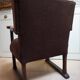 Mid-Century Brutalist Wing Armchair in the manner of Charles Dudouyt, 1950s