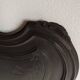 Rocaille Louis XV style headboard, black patina