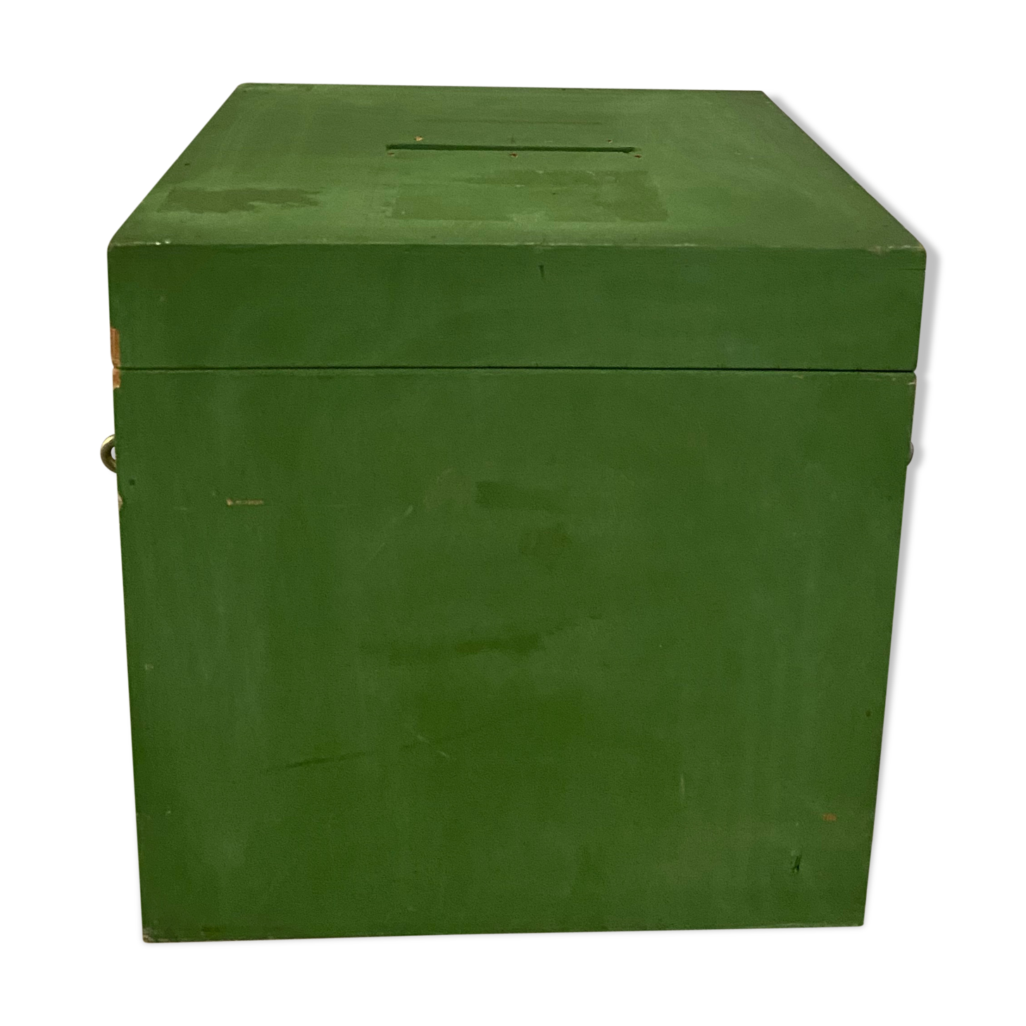 Green box, former ballot box