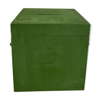 Green box, former ballot box