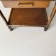 70s rattan bedside table / side table