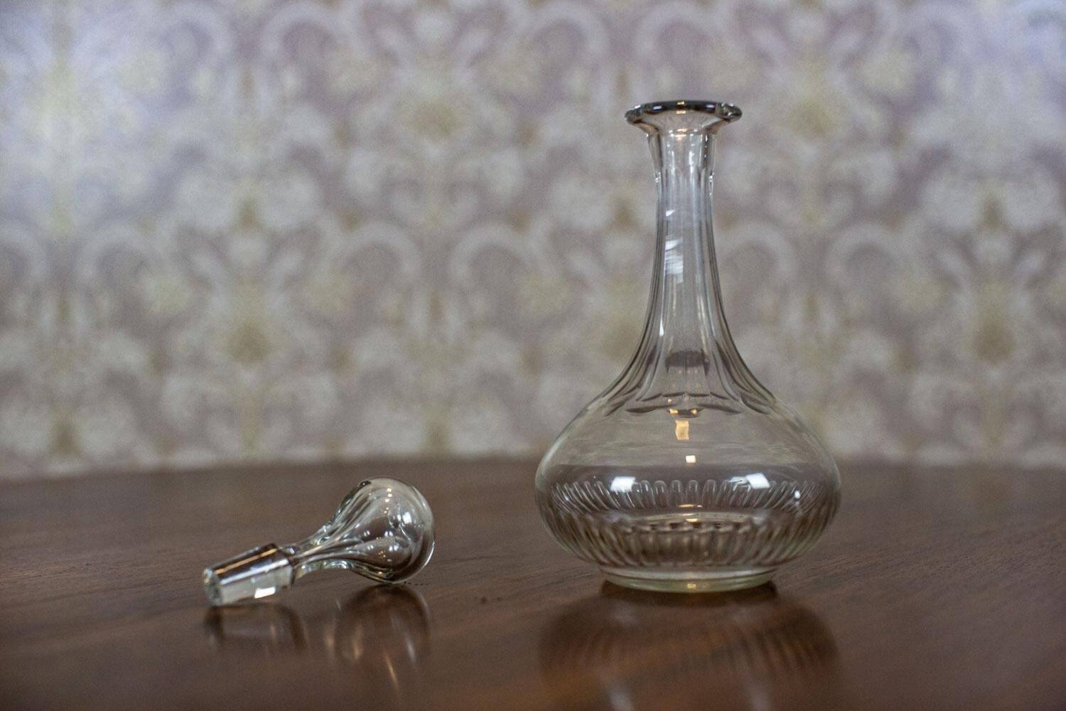 Decorative Crystal Liquor Decanter, 1930s