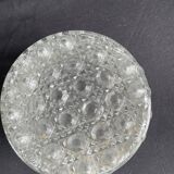 Ancienne Applique,verre ciselé pointe. Diamant vintage.