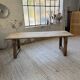 Table de ferme travail pin 1950 220cm