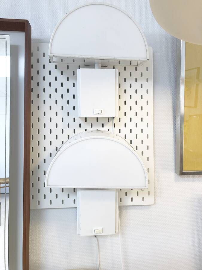 Pair of "Olympe" wall lights by Guzzini, 1970