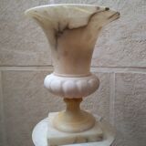 Alabaster column lamp