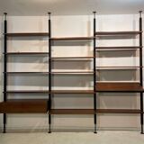 Rosewood Wall or Floor/Ceiling Bookcase