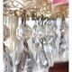 Michelotti Crystal Glass Prism Boudoir Parlor Lamps 1950s